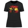 thumbnail image 1 of Silhouette Dancers Spain Colors T-Shirt Women -Image by Shutterstock, Female Large, 1 of 2