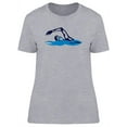 thumbnail image 1 of Silhouette Diver T-Shirt Women -Image by Shutterstock, Female Large, 1 of 2