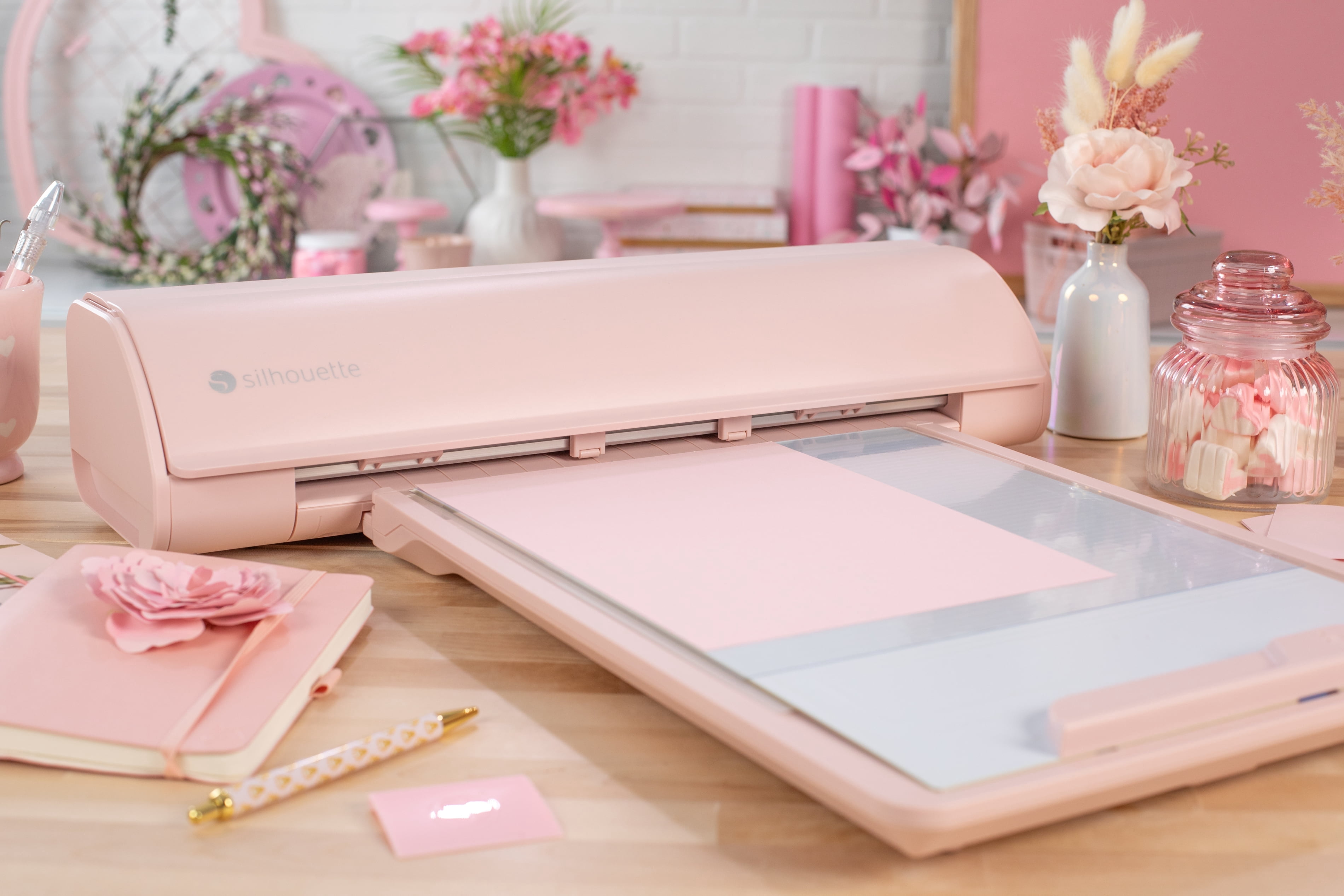 Silhouette Electrostatic Mat 12" x 12"- Matte Pink - For Cameo 5 Machines