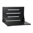 thumbnail image 1 of Silhouette Folding Wall Mount Shower Bench Seat, Black Seat with Matte Black Frame, 1 of 7