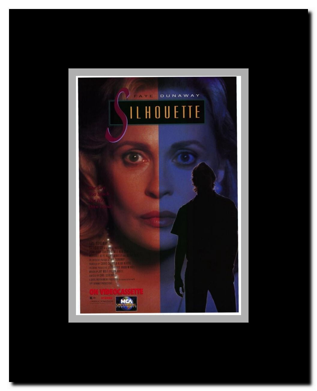 Silhouette Framed Movie Poster