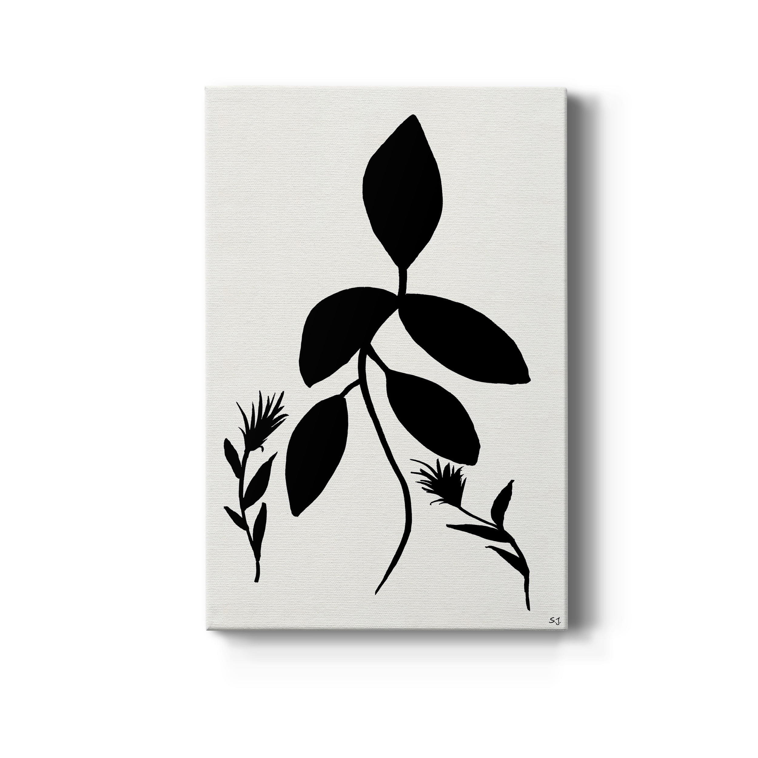 Silhouette Garden I Premium Gallery Wrapped Canvas - Ready to Hang - 8 x 12