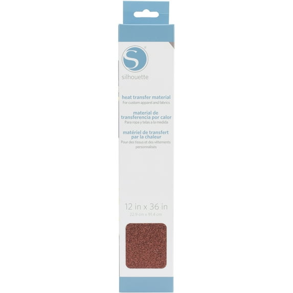 Silhouette Glitter Heat Transfer Material 12"X36"-Bronze