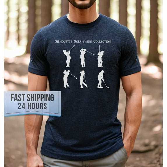 Silhouette Golf Swing Collection Tshirt, Golf Gifts, Golf Shirt, Golf Gifts For Dad, Golf T Shirt, Boyfriend Gift, Him, Golfer Gift SWEATSHIRT All Size S-5XL