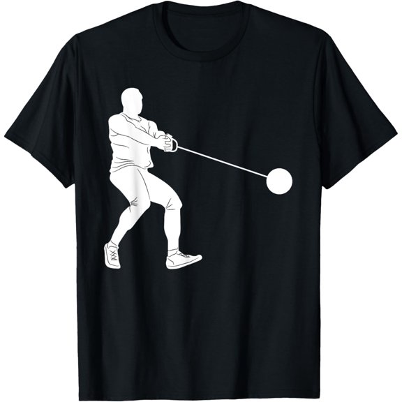 Silhouette Hammer Throw Track And Field Thrower Throwing Fan T-Shirt