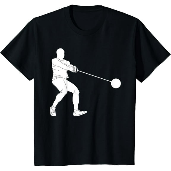 Silhouette Hammer Throw Track And Field Thrower Throwing Fan T-Shirt