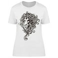 thumbnail image 1 of Silhouette Head Of Lion T-Shirt Women -Image by Shutterstock, Female 3X-Large, 1 of 2