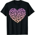 thumbnail image 1 of Silhouette Heart Bunny Tshirt for Rabbit Lover Girls Rabbit T-Shirt, 1 of 6