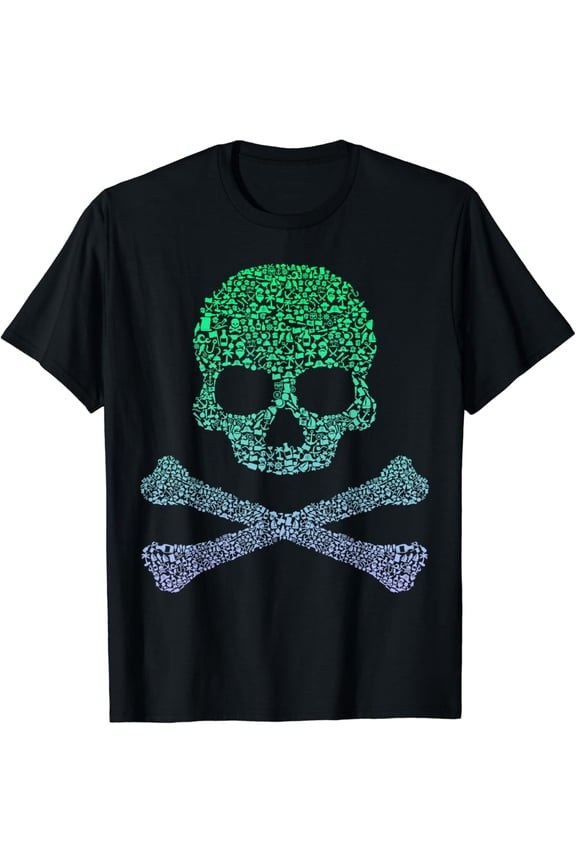 Silhouette Icon Pirate Tshirt Skull & Crossbones Boys Pirate T-Shirt