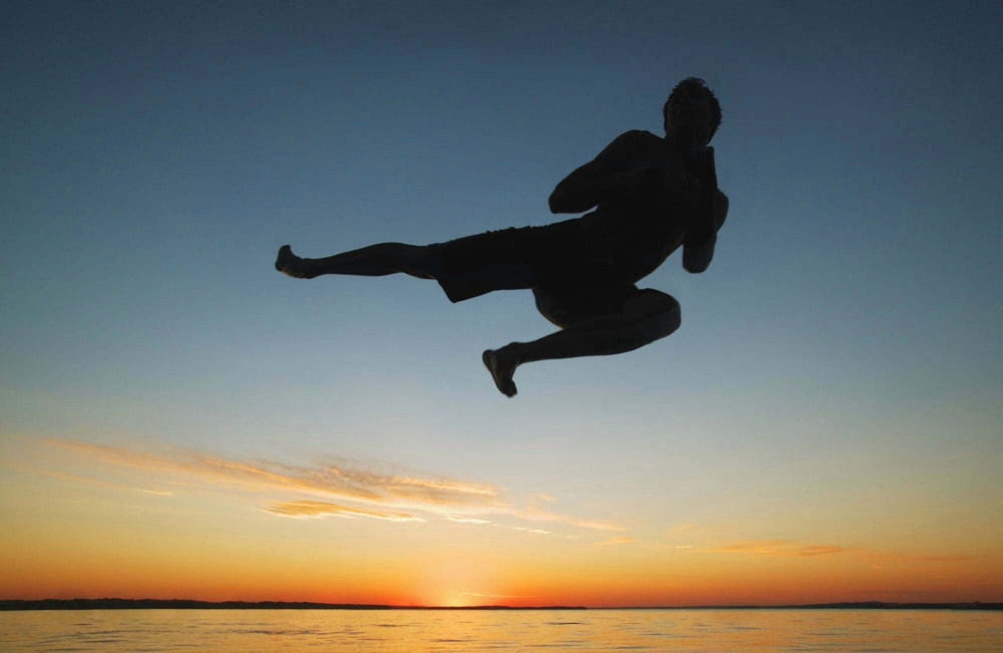 Silhouette In The Sunrise Canvas Art - Don Hammond Design Pics (34 x 22)
