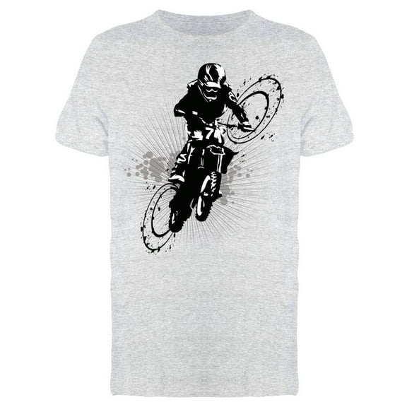 Silhouette: Motorcycle Racing T-Shirt Men -Image by Shutterstock, Male 3X-Large