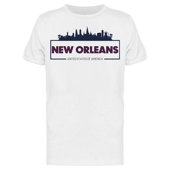 Silhouette New Orleans T-Shirt Men -Image by Shutterstock, Male x-Large