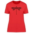thumbnail image 1 of Silhouette Of A Dragonfly T-Shirt Women -Image by Shutterstock, Female x-Large, 1 of 2