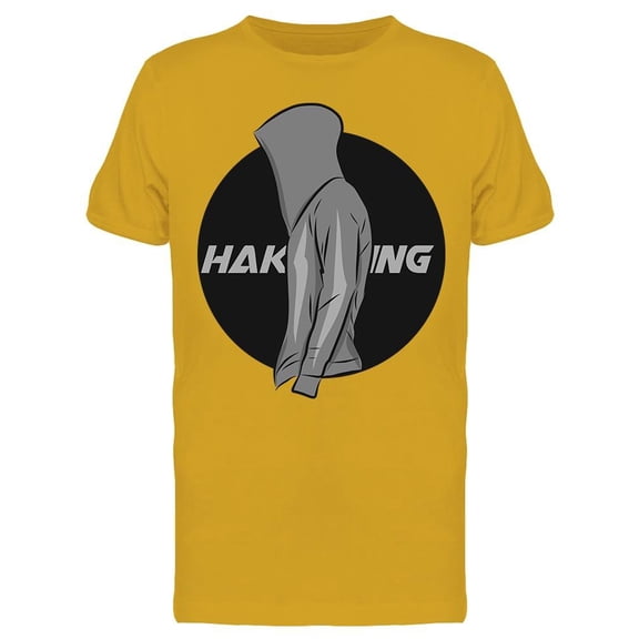 Silhouette Of A Hacker Graphic T-Shirt Men -Image by Shutterstock, Male x-Large
