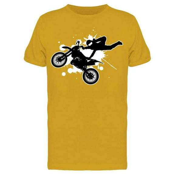 Silhouette Of A Motorcycle T-Shirt Men -Image by Shutterstock, Male 3X-Large