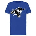 thumbnail image 1 of Silhouette Of A Motorcycle T-Shirt Men -Image by Shutterstock, Male Medium, 1 of 2