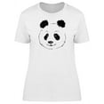 thumbnail image 1 of Silhouette Of A Panda Head T-Shirt Women -Image by Shutterstock, Female Medium, 1 of 2