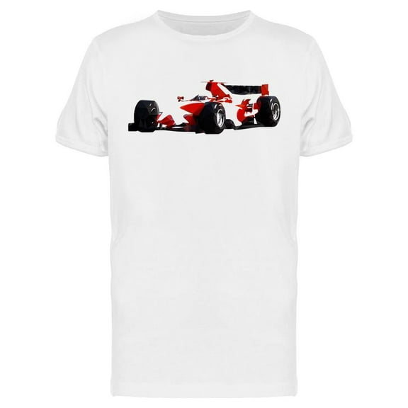 Silhouette Of A Red Racing Car T-Shirt Men -Image by Shutterstock, Male Large