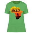 thumbnail image 1 of Silhouette Of Africa Desert Art T-Shirt Women -Image by Shutterstock, Female Small, 1 of 2