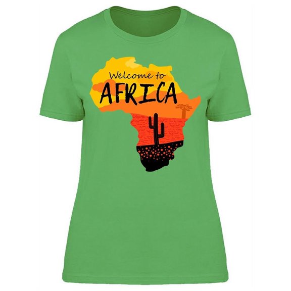 Silhouette Of Africa Desert Art T-Shirt Women -Image by Shutterstock, Female XX-Large