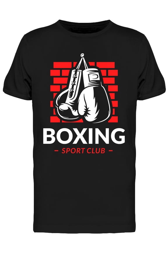 Silhouette Of Boxing Gloves T-Shirt Men -Image by Shutterstock, Male Medium