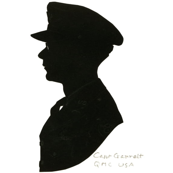 Silhouette Of Captain Garrett, Qmc Usa Poster Print By ®H L Oakley Mary Evans (18 X 24)