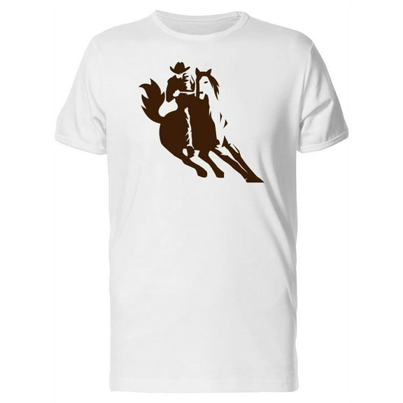Silhouette Of Cowboy On A Horse T-Shirt Men -Image by Shutterstock, Male Small