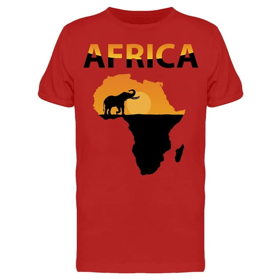 Silhouette Of Elephant Africa T-Shirt Men -Image by Shutterstock, Male Small