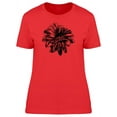 thumbnail image 1 of Silhouette Of Flower T-Shirt Women -Image by Shutterstock, Female XX-Large, 1 of 2