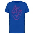 thumbnail image 1 of Silhouette Of Human Heart T-Shirt Men -Image by Shutterstock, Male 4X-Large, 1 of 2