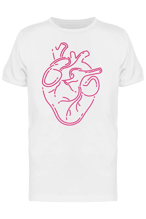 Silhouette Of Human Heart T-Shirt Men -Image by Shutterstock, Male Medium