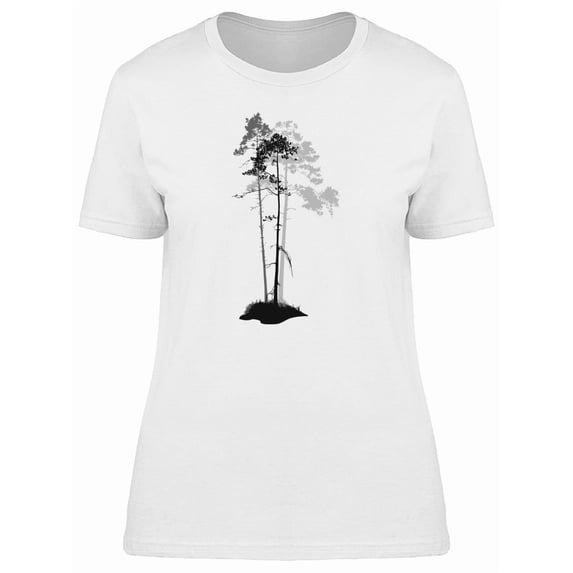 Silhouette Of Pine Trees Tee Women's -Image by Shutterstock