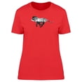 thumbnail image 1 of Silhouette Of Running Lion T-Shirt Women -Image by Shutterstock, Female x-Large, 1 of 2