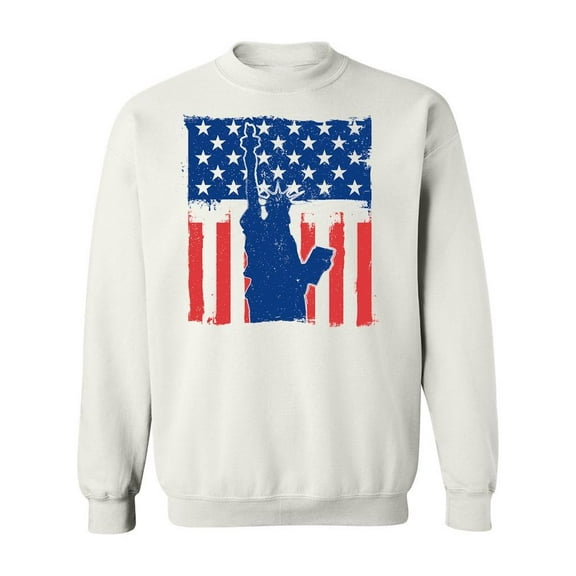 Silhouette Of Statue Of Liberty Sweatshirt Men -Image by Shutterstock, Male 4X-Large