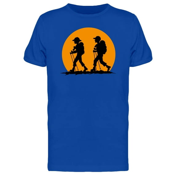 Silhouette People Hiking T-Shirt Men -Image by Shutterstock, Male XX-Large