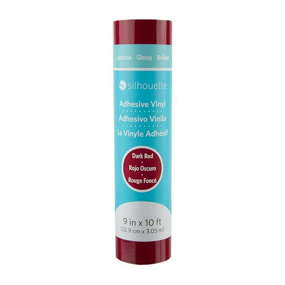 Silhouette Permanent Glossy Vinyl - 9 in. by 10 ft. - Dark Red