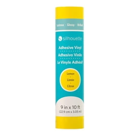 Silhouette Permanent Glossy Vinyl - 9 in. by 10 ft. - Lemon