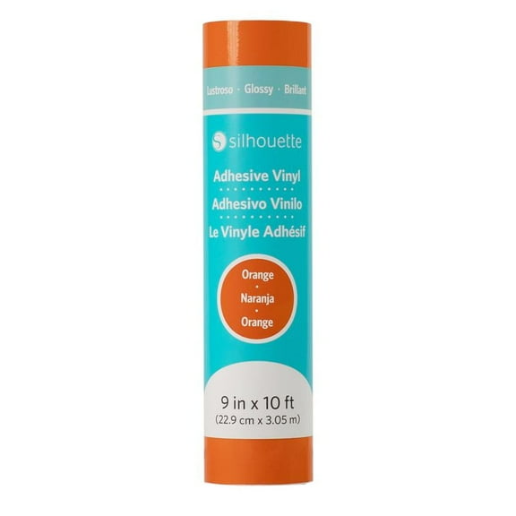 Silhouette Permanent Glossy Vinyl - 9 in. by 10 ft. - Orange