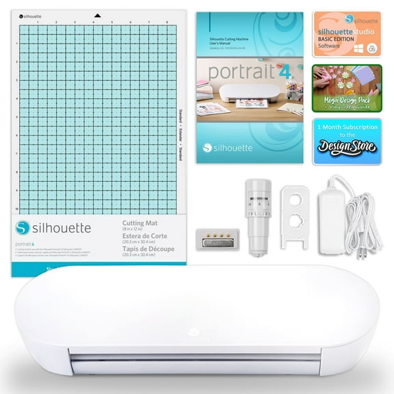 Silhouette Portrait 4 Vinyl Cutting Machine Base Bundle