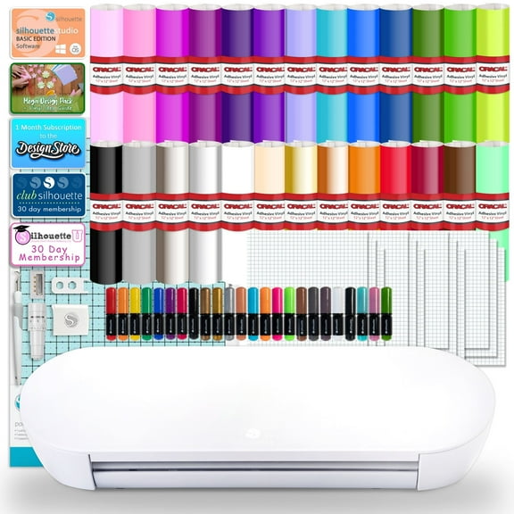 Silhouette Portrait 4 w/ 26 Oracal Sheets, Guides, Sketch Pens, and More