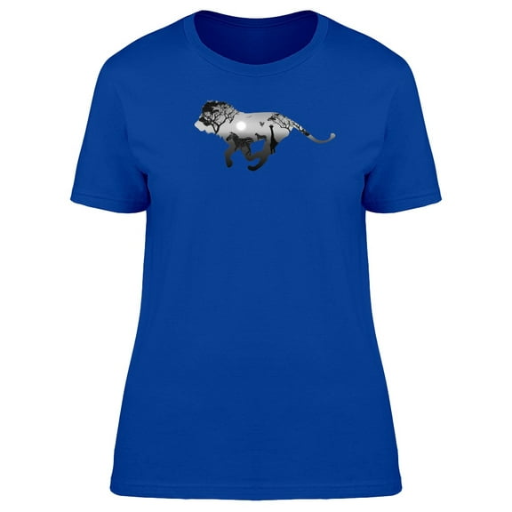 Silhouette Running Lion T-Shirt Men -Image by Shutterstock, Male x-Large