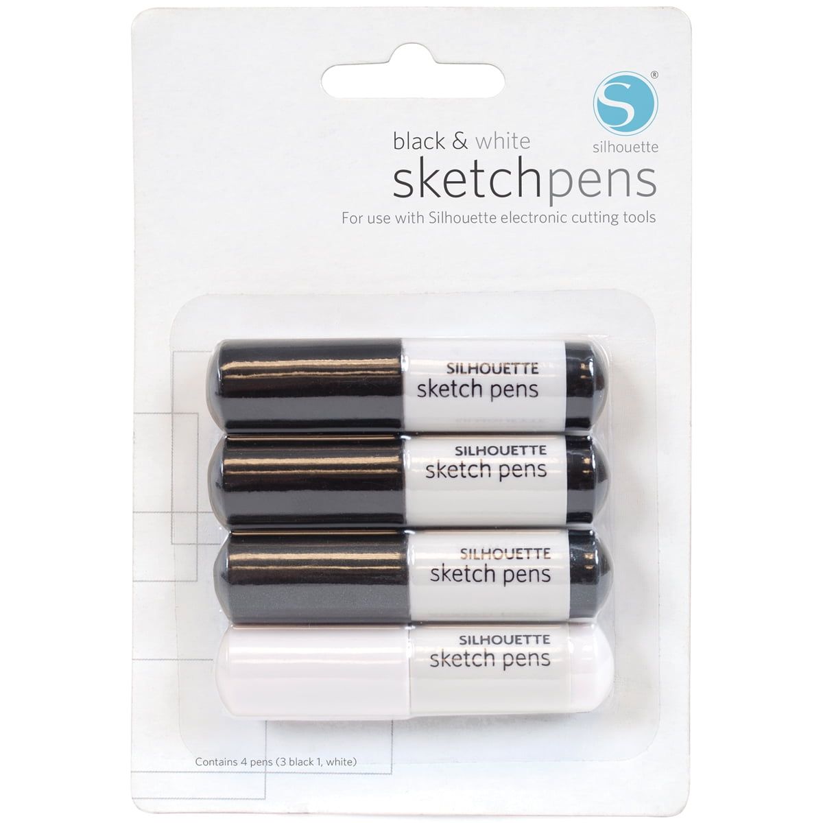 Silhouette Sketch Pens Electronic Cutting Gold Silver Copper White  SILH-PEN-MTL