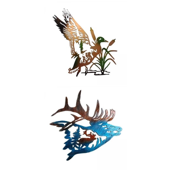 Silhouette Stake,Silhouette Metal Garden Stake Animal Yard Decor,Garden Art for Outside Decorations decoration,Outdoor Decorative Stake Lawn Ornaments Statues,Outdoor bird statue garden