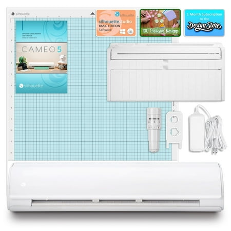 Silhouette White Cameo 5 PLUS - 15" Vinyl Cutter with Roll Feeder