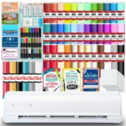 Silhouette White Cameo 5 Alpha w/ Advanced Blade Pack, 38 Oracal Sheets, HTV