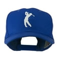 thumbnail image 1 of Silhouette of Golfer Swing Embroidered Cap - Royal OSFM, 1 of 5