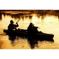 thumbnail image 1 of Silhouette of special forces men paddling Army kayak across the river at dusk. Poster Print by Oleg Zabielin/Stocktrek Images (17 x 11), 1 of 3