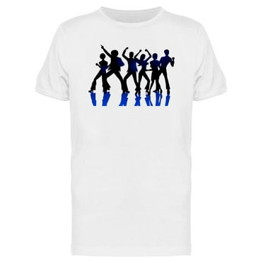 Silhouettes Of Disco Dancers T-Shirt Men -Image by Shutterstock, Male Small