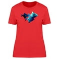 thumbnail image 1 of Silhouettes Of Tropical Fish T-Shirt Women -Image by Shutterstock, Female Large, 1 of 2