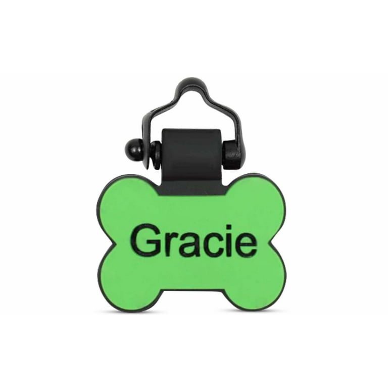 SiliDog 100 Silicone Pet Tags Green Bone